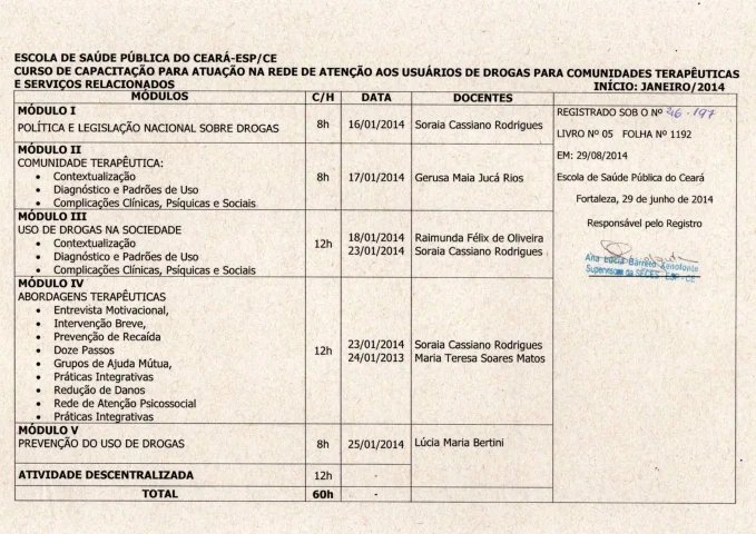 Certificado e reconhecimento Atos Vida 27